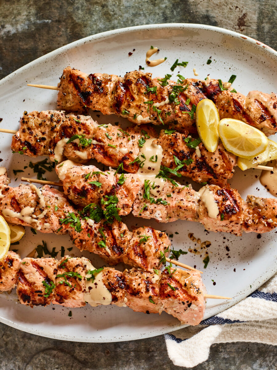 fish kabobs