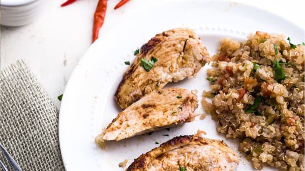 SPICY ROAST CHICKEN WITH MEXICAN QUINOA