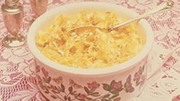Egg Noodle Bake with Golden Raisins