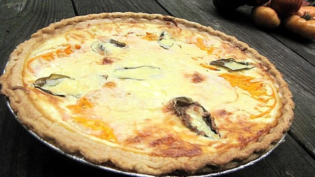 Tomato Basil and Goat Cheese Quiche