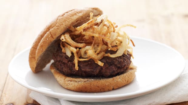Burger with Fried Onions