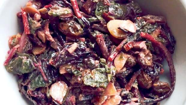 Sweet and Spicy Swiss Chard