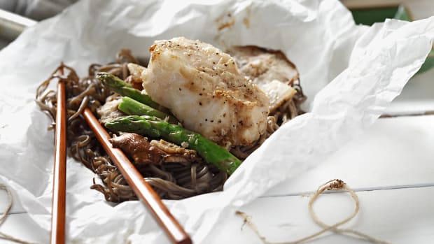 Sea bass and Noodles