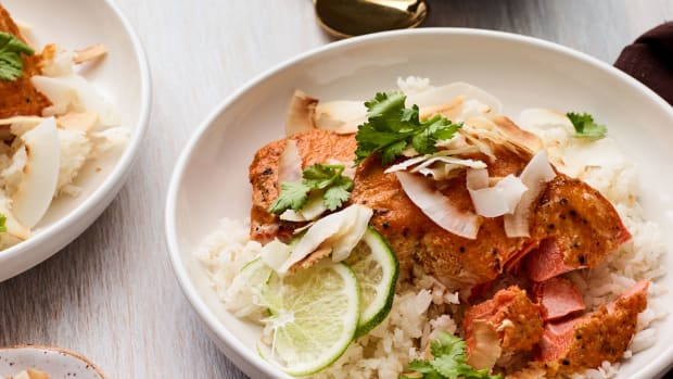 Slow Roasted Coconut-Curry Salmon