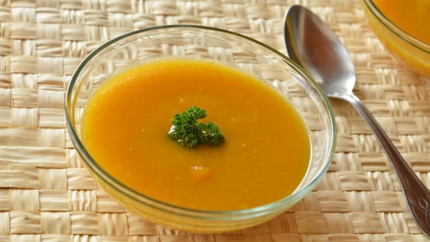 Roasted butternut squash coconut soup