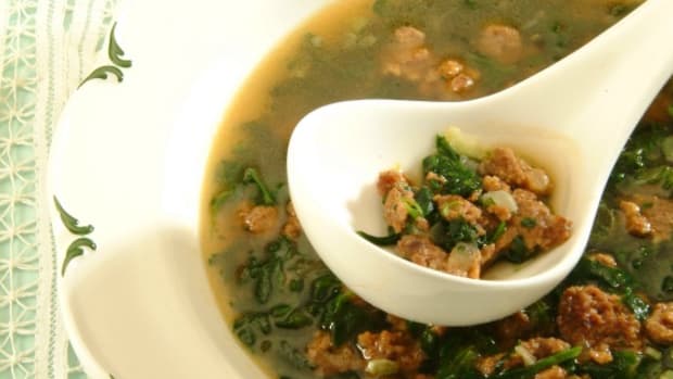 spinach and turkey soup
