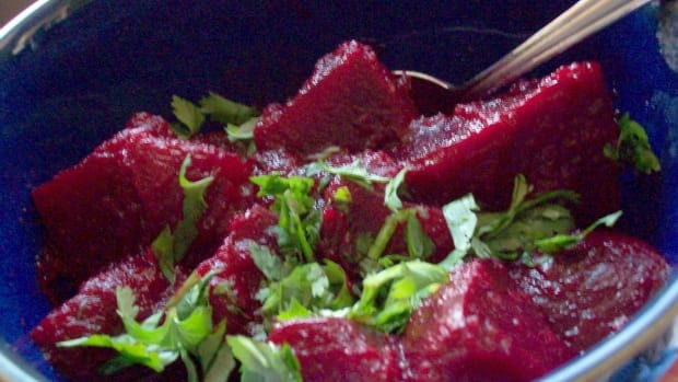 Roasted Beet Salad with Cumin and Cilantro