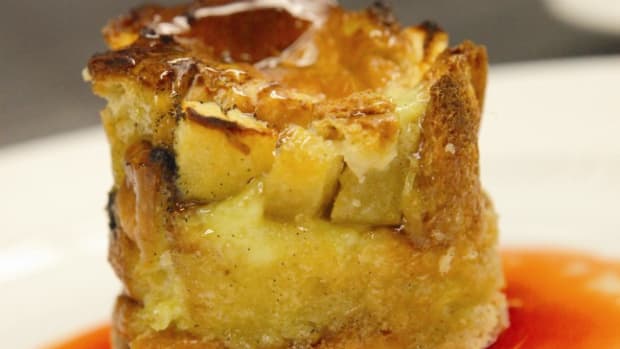 Apple and Honey Bread Pudding