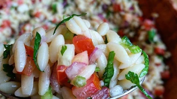 Israeli Orzo Salad