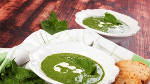 Spring Onion and Spinach Soup