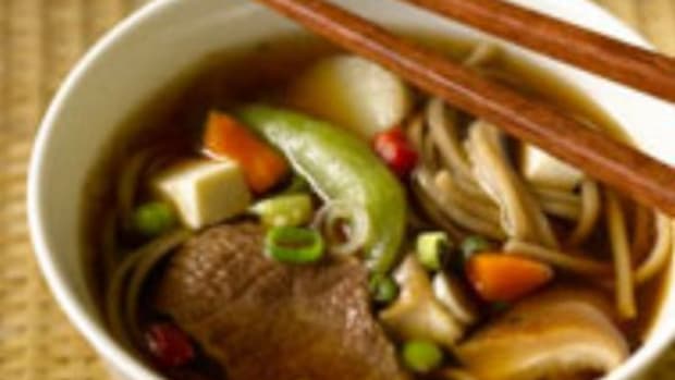 Japanese-Style Beef and Noodle Soup