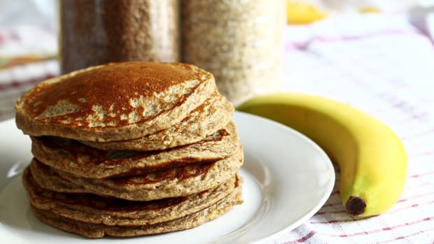 Healthy breakfast pancakes