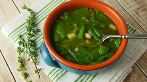 A Very Green Soup with tons of vegetables