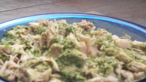 Chicken Salad with Walnut Rosemary Pesto