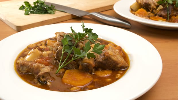 Slow cooked lamb stew