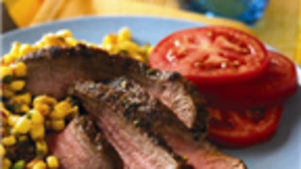 Grilled Southwest Steaks with Spicy Corn