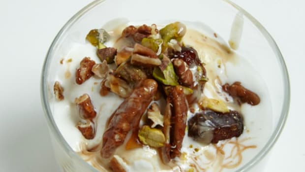 Halva-Inspired Frozen Yogurt