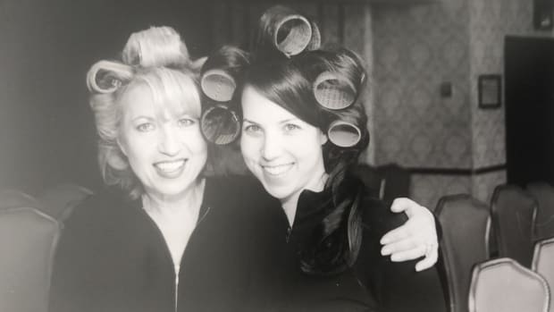 Jamie and Mom Curlers High Rez