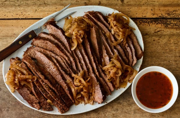 Brisket and onions