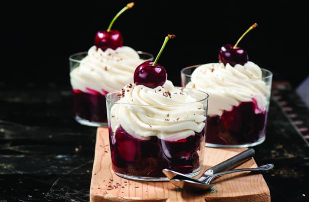 Black Forest Cheesecake Shooters