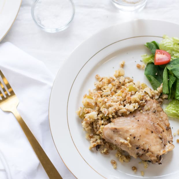 chicken with wheatberries