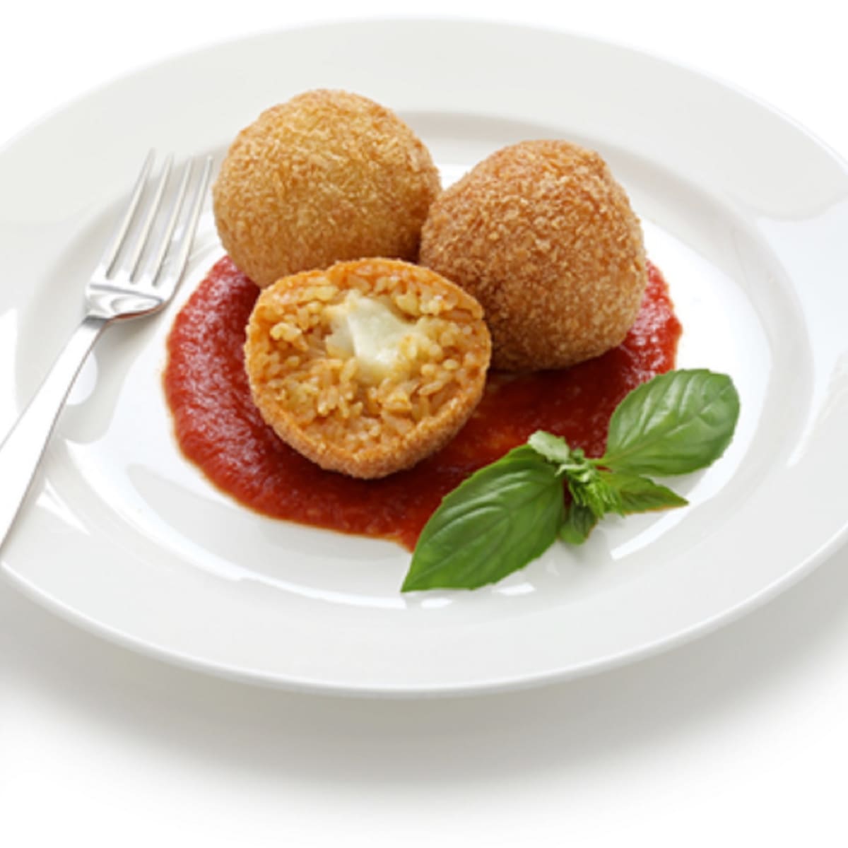 Deep fried cheese balls with sauce on white background Stock Photo by  ©RootsB4Branches 99676918