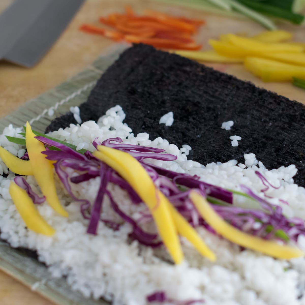 Vegan Friday Fakeaway Rainbow Sushi