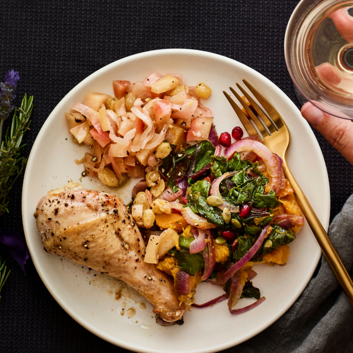 Apple Cider Roasted Chicken image