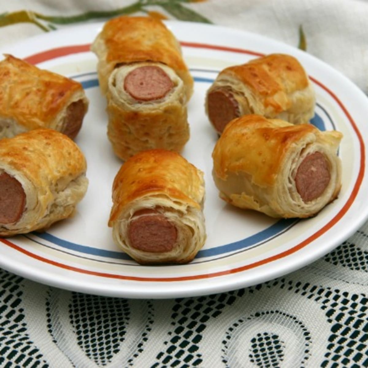 Homemade hot dog in a 2025 blanket