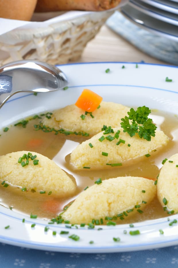 Hungarian Farina Soup Dumplings -Griz Galuska