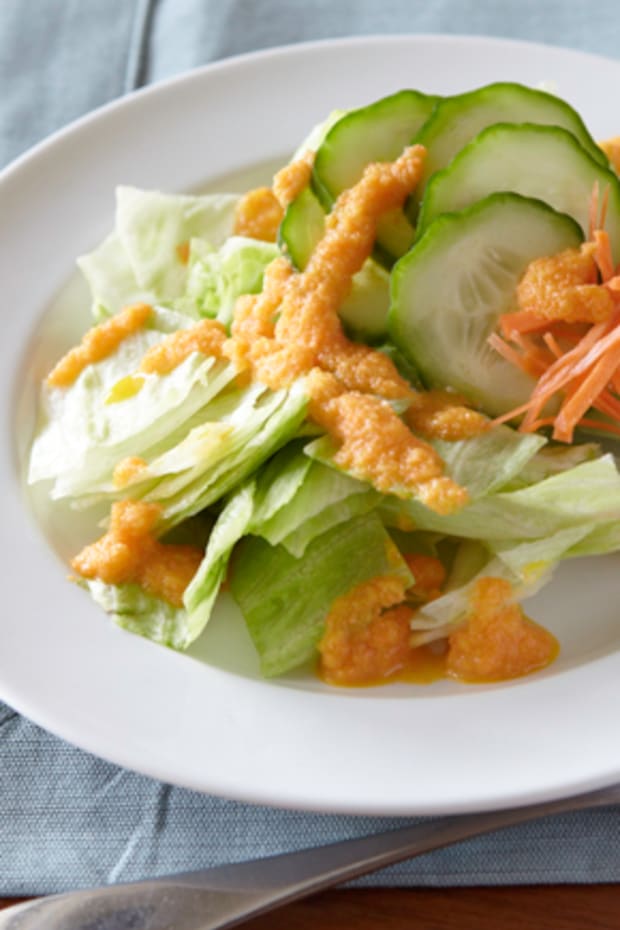 Asian Salad with Ginger Carrot Dressing