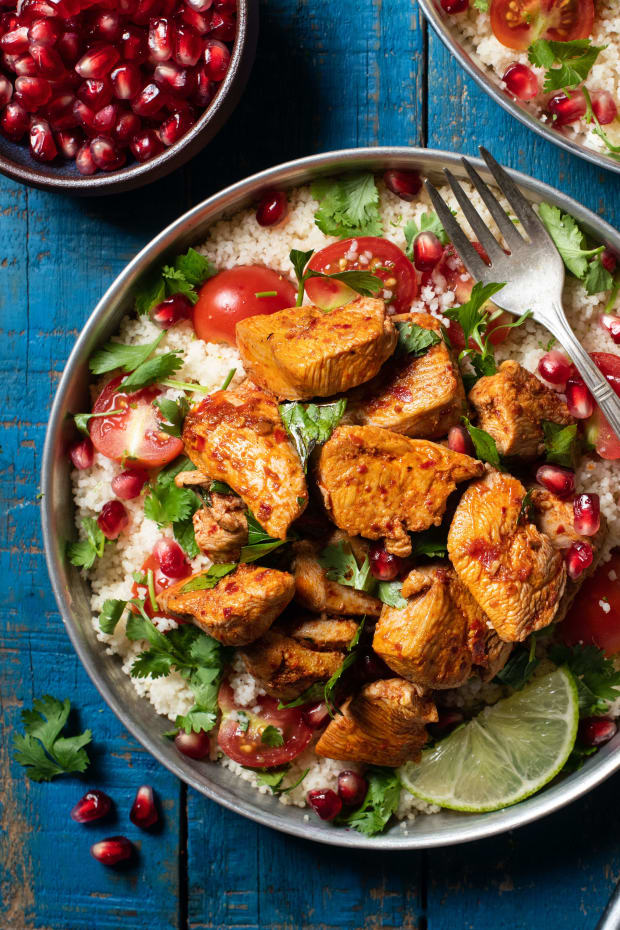 POMEGRANATE CHICKEN AND COUSCOUS SALAD1