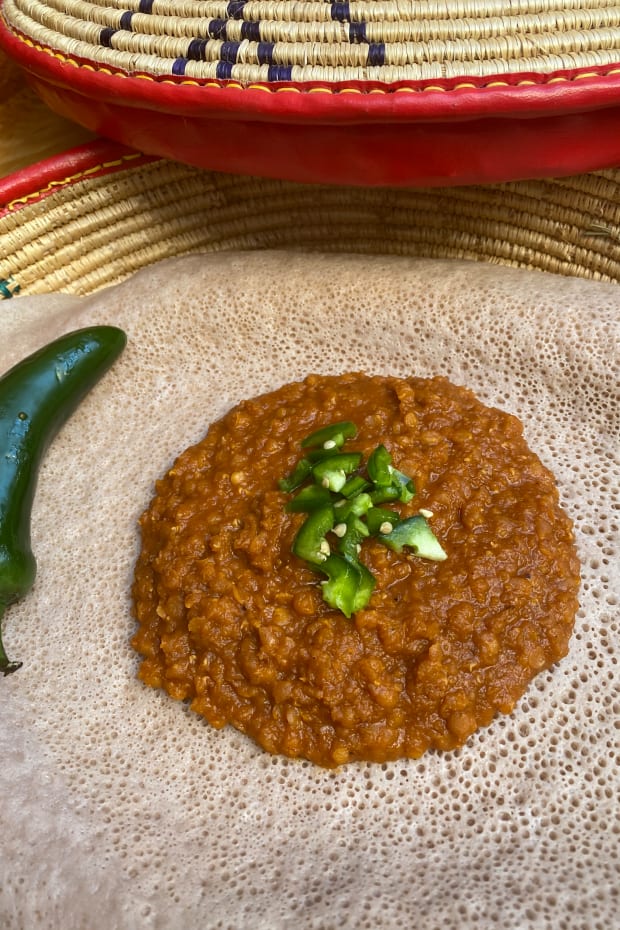 Ethiopian red lentils - Tsion cafe