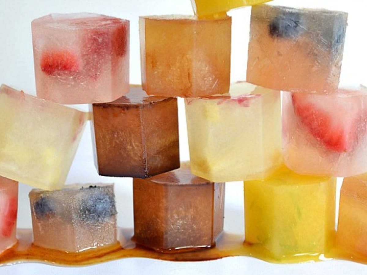 Wine-Flavored Fruit Ice Cubes - Spirited and Then Some