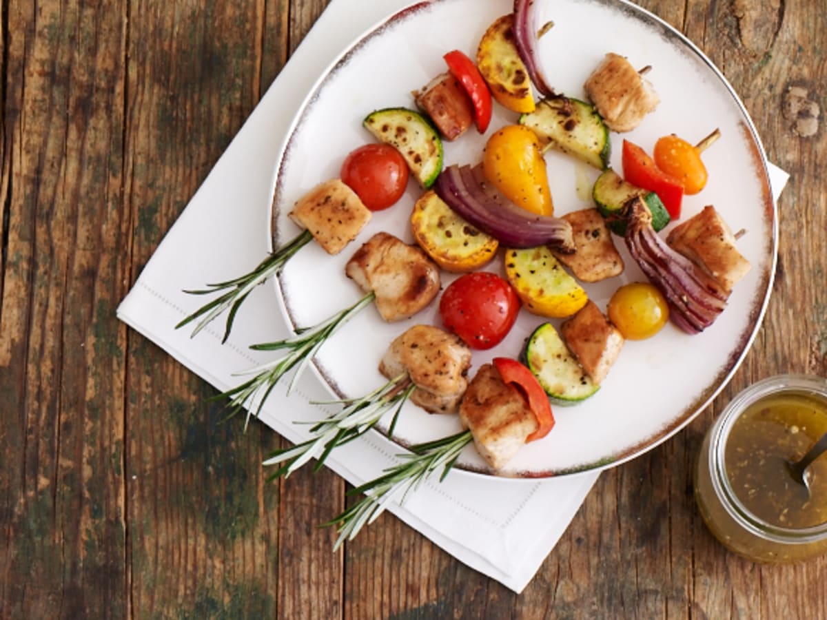 Rosemary Skewered Vegetable Kabobs