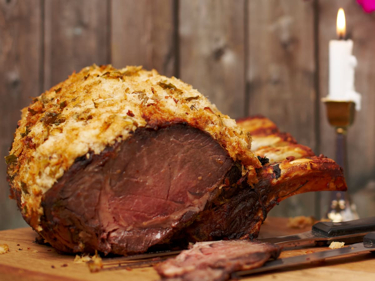 Horseradish Crusted Prime Rib - Amazing!