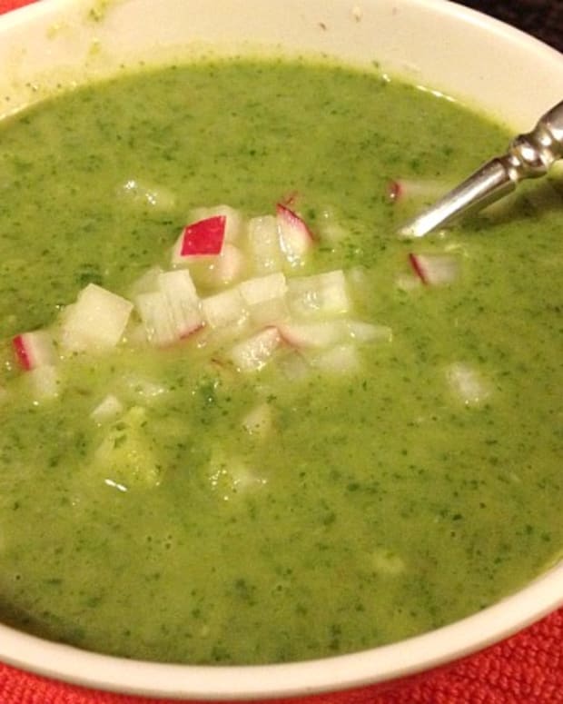 radish greens soup