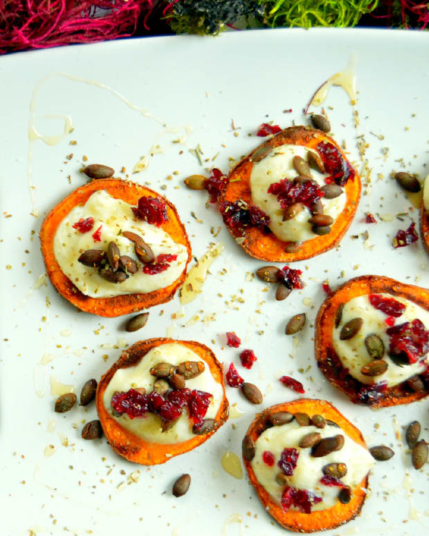 Sweet Potatoes with Herbed Ricotta and Wildflower Honey