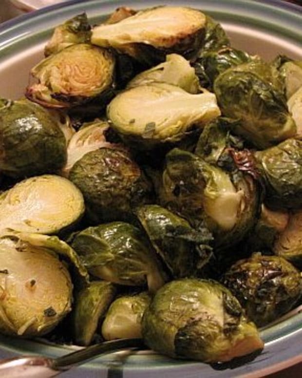 Roasted Brussel Sprouts with Sage Butter
