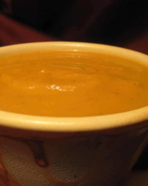 Rosemary Infused Sweet Potato Soup
