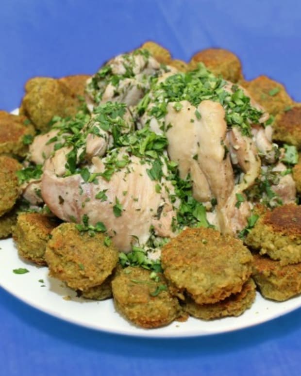 chicke and falafel
