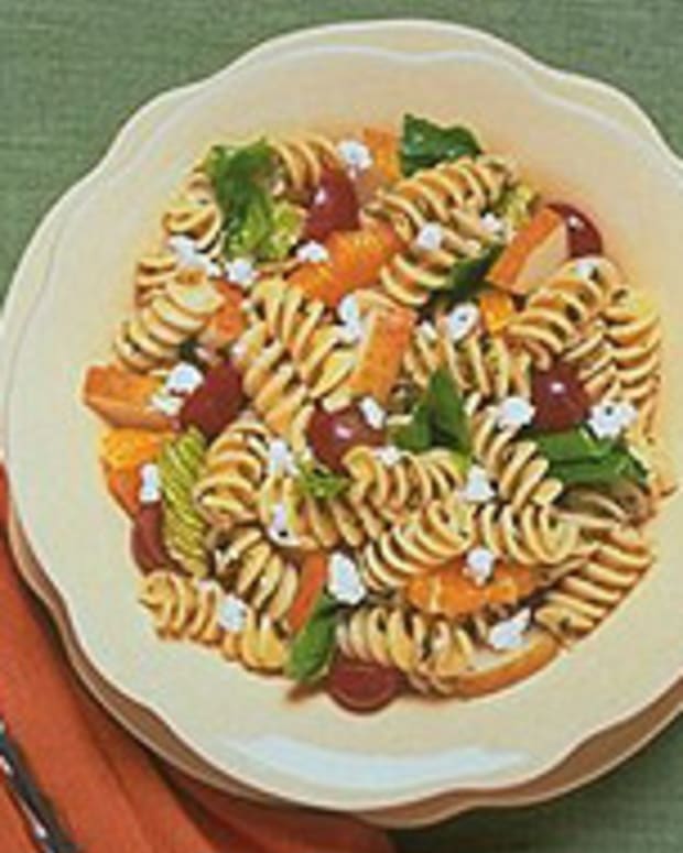 Minted Pasta and Fruit Salad