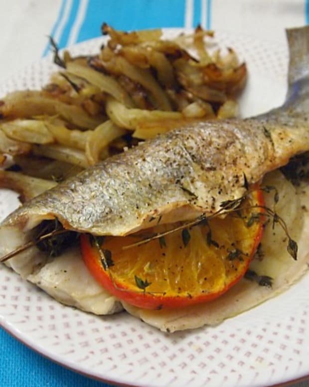 Roasted Branzino with Citrus and Caramelized Fennel