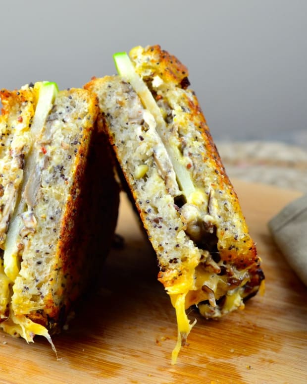goat and gouda grilled cheese
