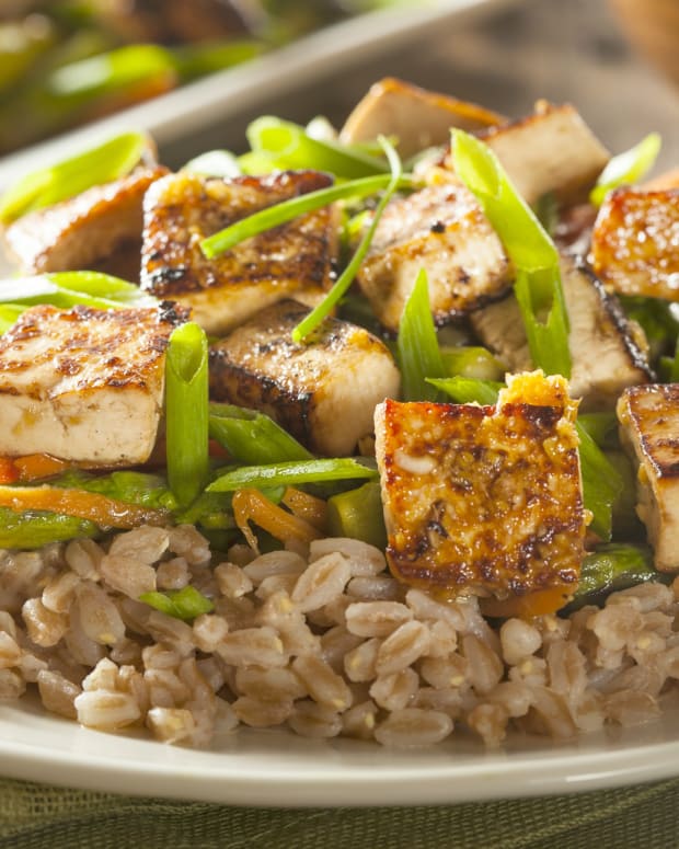 Tofu and Vegetable Stir Fry with Brown Rice