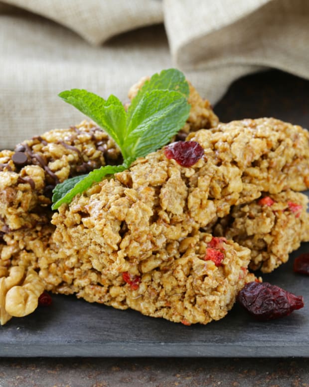 power packed oat bars with cranberry, apricot and pumpkin seeds