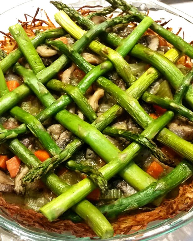 Vegetable Pot Pie with Latke Crust