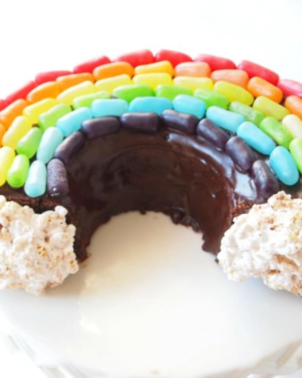 chocolate rainbow cake