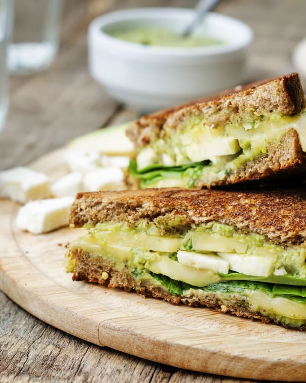 Avocado and White American Cheese Melt