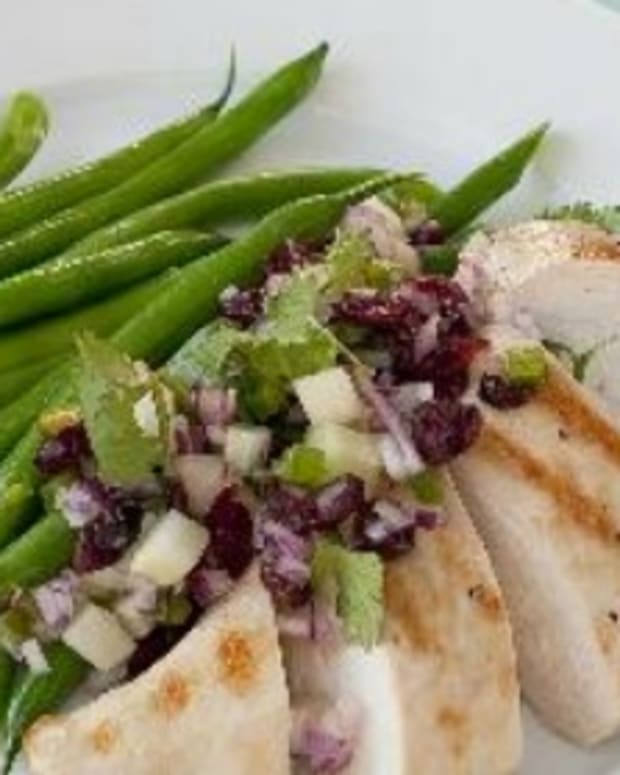 Grilled Chicken and Cranberry Salsa